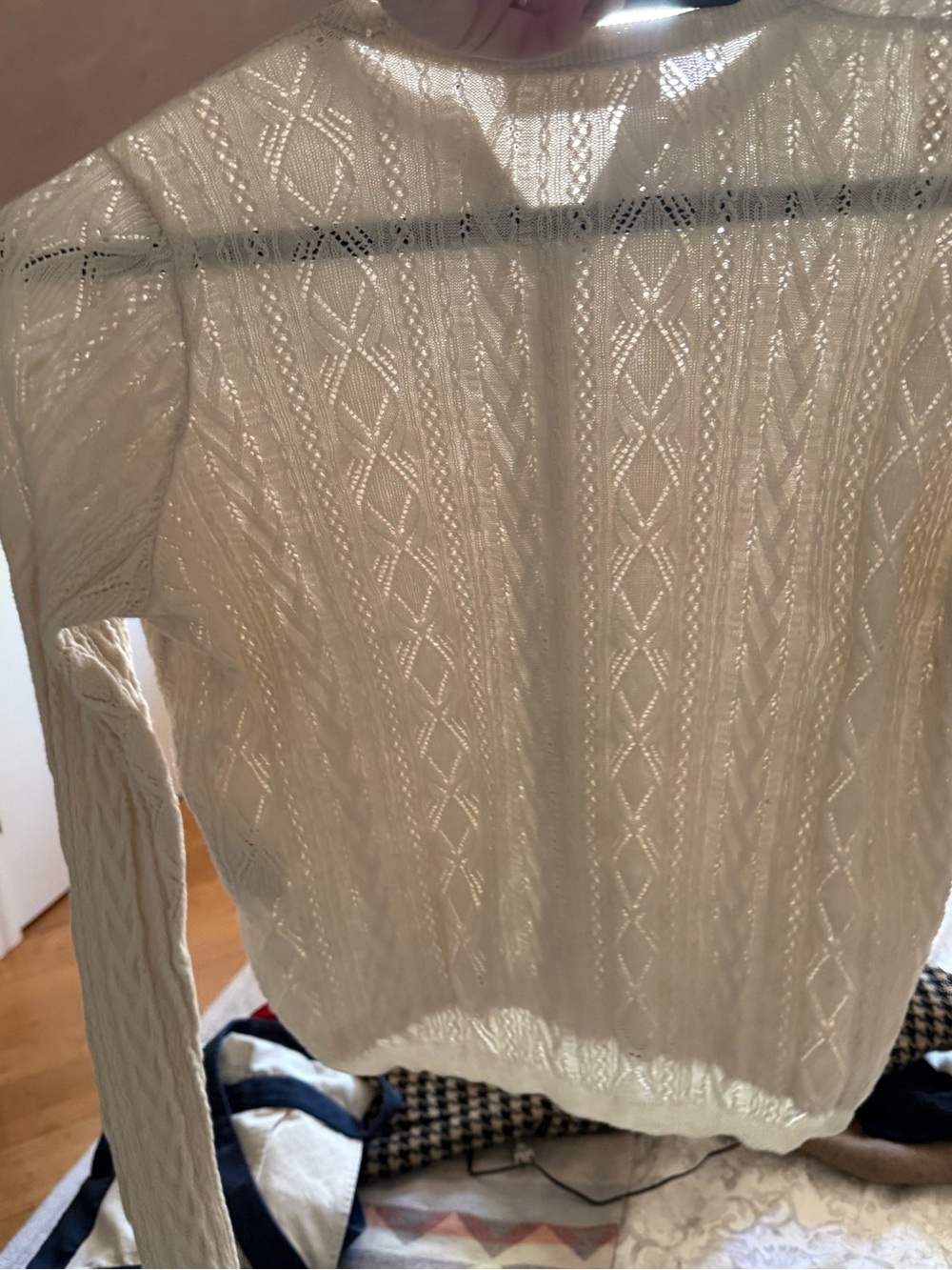 Sezane Ruben Cardigan Cream - Size M